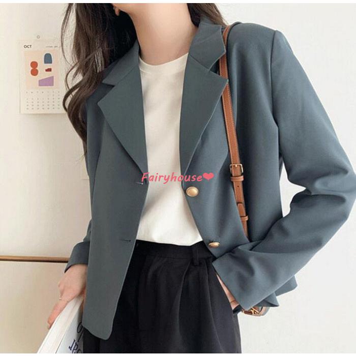 ブレザー スーツ 春服 レディース 40代 長袖テーラードジャケット 春コート 韓国風 カジュアル 公式通販 オシャレスーツ オフィスアウター シンプル 通勤ol