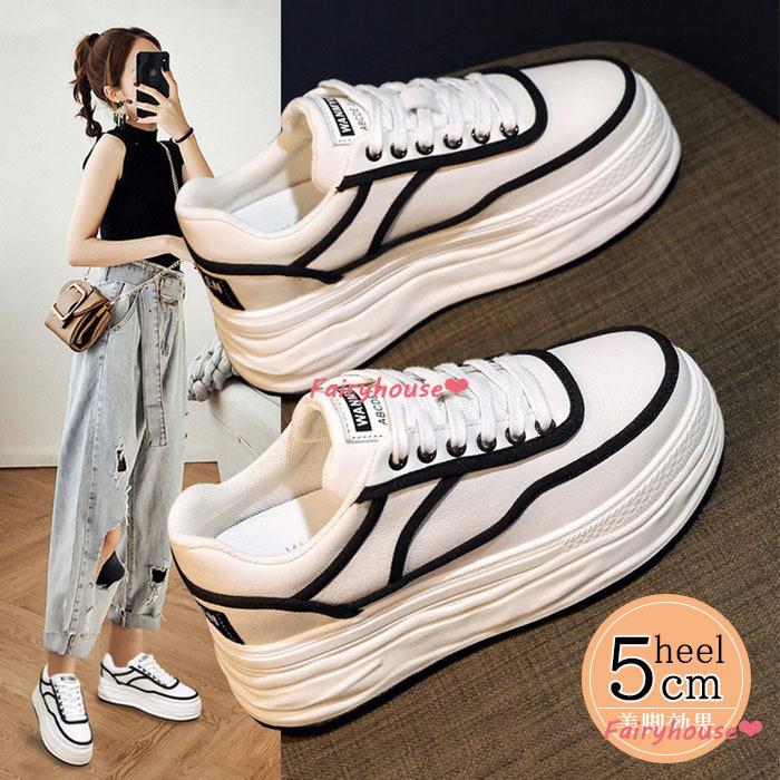 レディースシューズ 春夏 スニーカー 白 フラットシューズ Pu革 レディーススニーカー 40代 スリッポン 厚底靴 歩きやすい 美脚 スリッポン靴 通勤通学 可愛い Y Fairyhouse 通販 Yahoo ショッピング