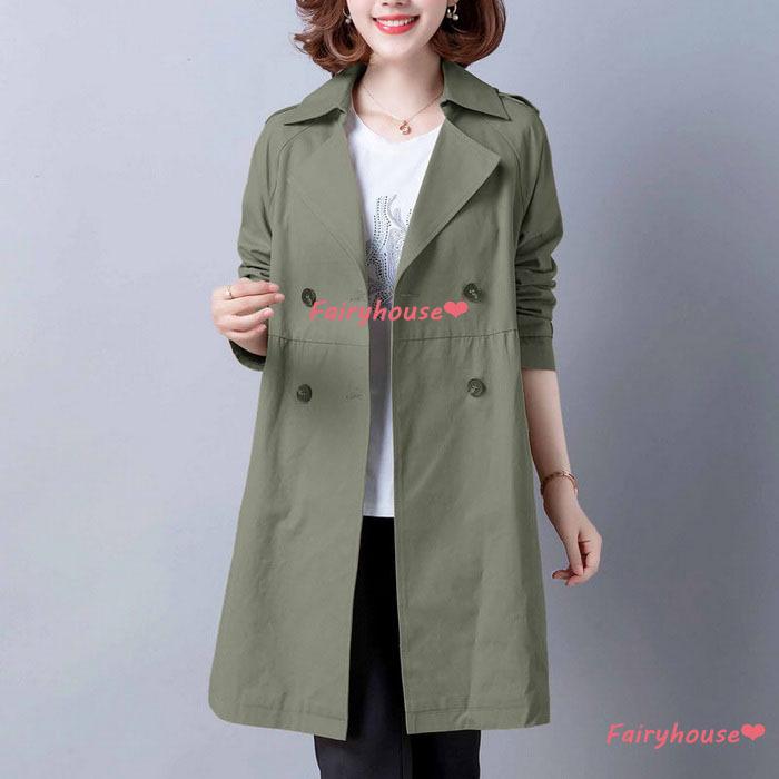 トレンチコート レディース 40代 ロングジャケット スプリングコート 春コート ゆったりアウター 秋服 カジュアル韓国風 通勤 30代50代 オシャレ大きいサイズ|fairyhouse0000|11