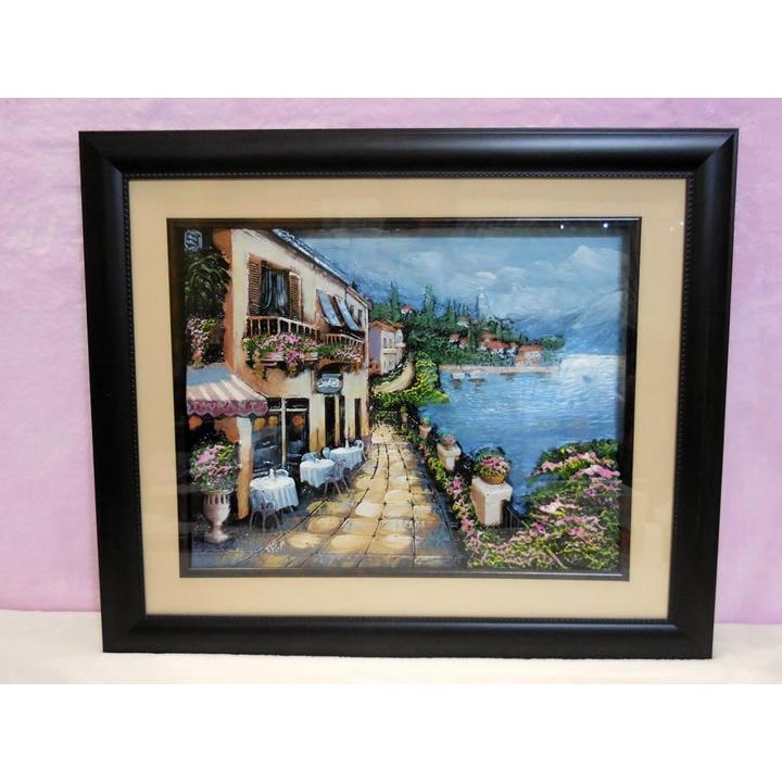インテリア ナポリの風景 額縁 立体 絵画 雑貨 : Fairy