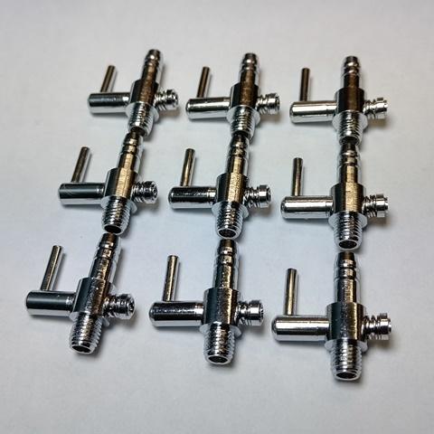 一方コック 1個 金属 エアーチューブ 6mm 水槽 ポンプ 熱帯魚 メダカ