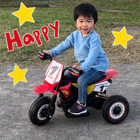 電動乗用バイク モトクロス/オフロードバイク 子供用 三輪車 キッズ