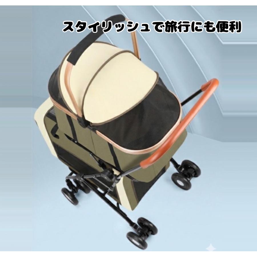 2段式ペットカート ドックカート 2段 分離式 多機能 ワンタッチ