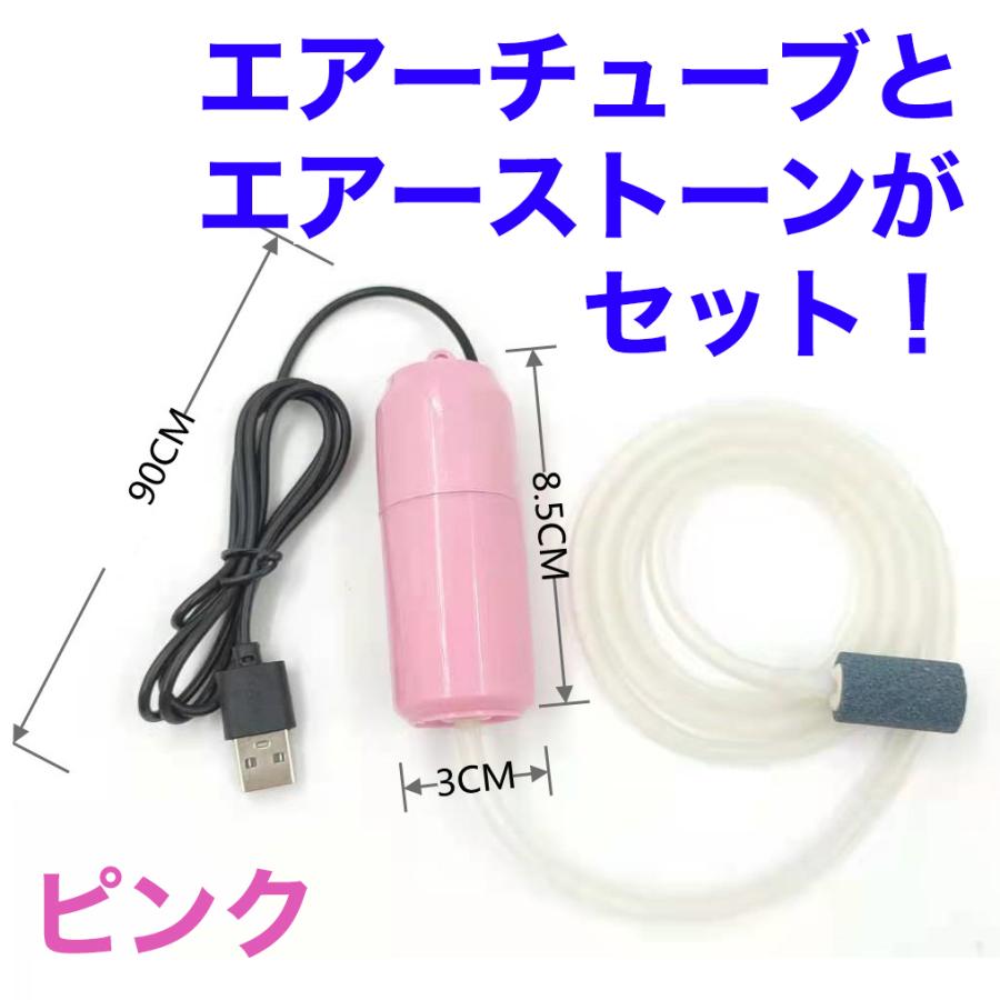 USB ポータブル エアーポンプ 3点セット エアーストーン エアー 