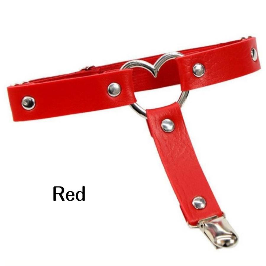 ガーターベルト ダンスアクセ ダンス レザー ベルト レッグガーター ガーターストラップ 太もも ダンス衣装　KPOP　レディース パンク ゴシック ロック おしゃれ |  | 02