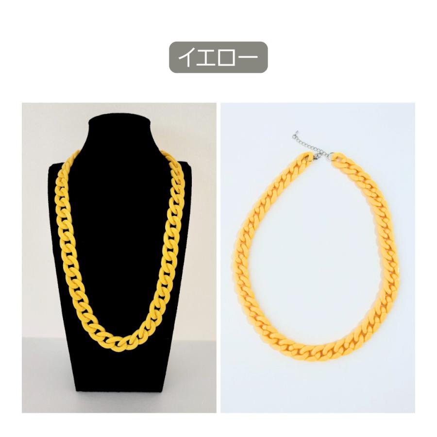 チェーンネックレス　ネックレス　軽量　アクリル　ダンスアクセ　ダンス　約60cm　メンズ　レディース　キッズ　韓国風　カラフル　衣装 |  | 07