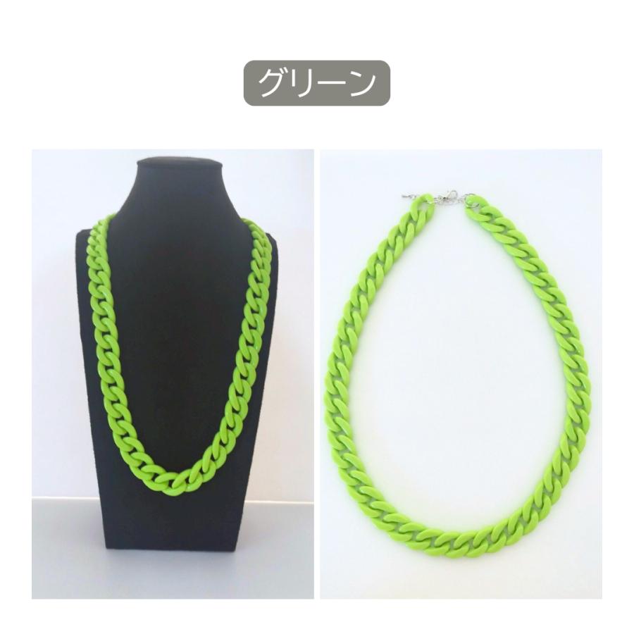 チェーンネックレス　ネックレス　軽量　アクリル　ダンスアクセ　ダンス　約60cm　メンズ　レディース　キッズ　韓国風　カラフル　衣装 |  | 09
