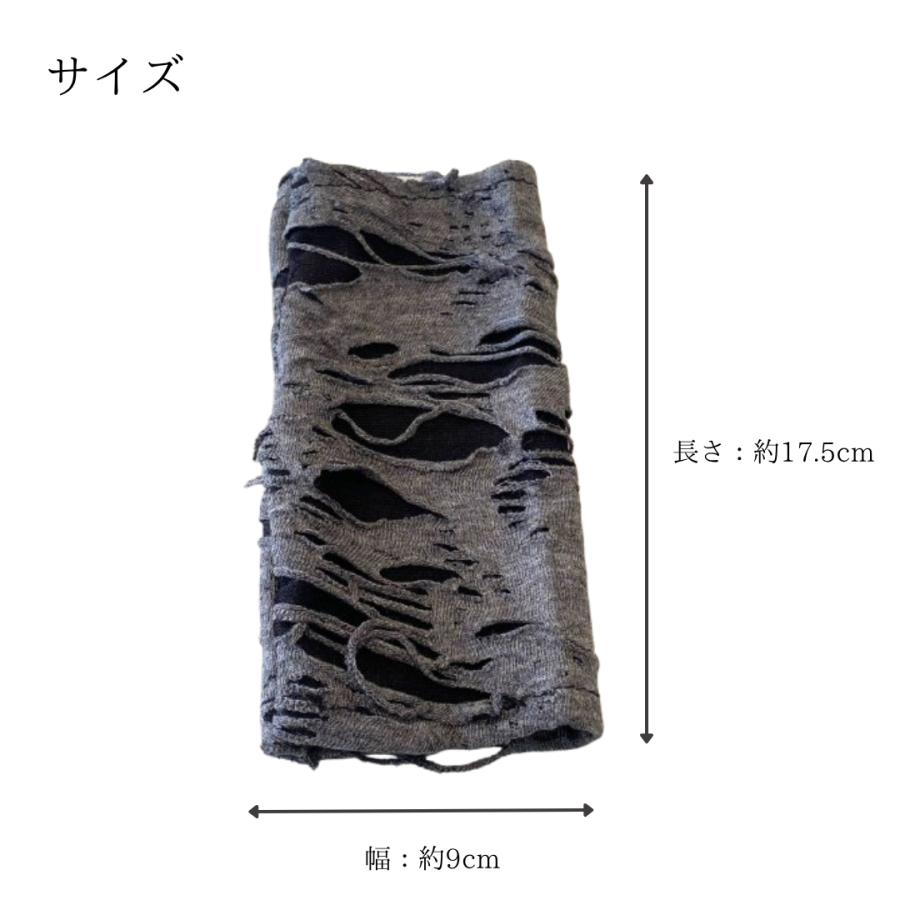 アームカバー 片腕用 ダンスアクセ ダンス ブラック グレー ダメージ加工 かっこいい クール ダンス用品 ダンス小物 大人 子供 コスプレ 仮装 |  | 03