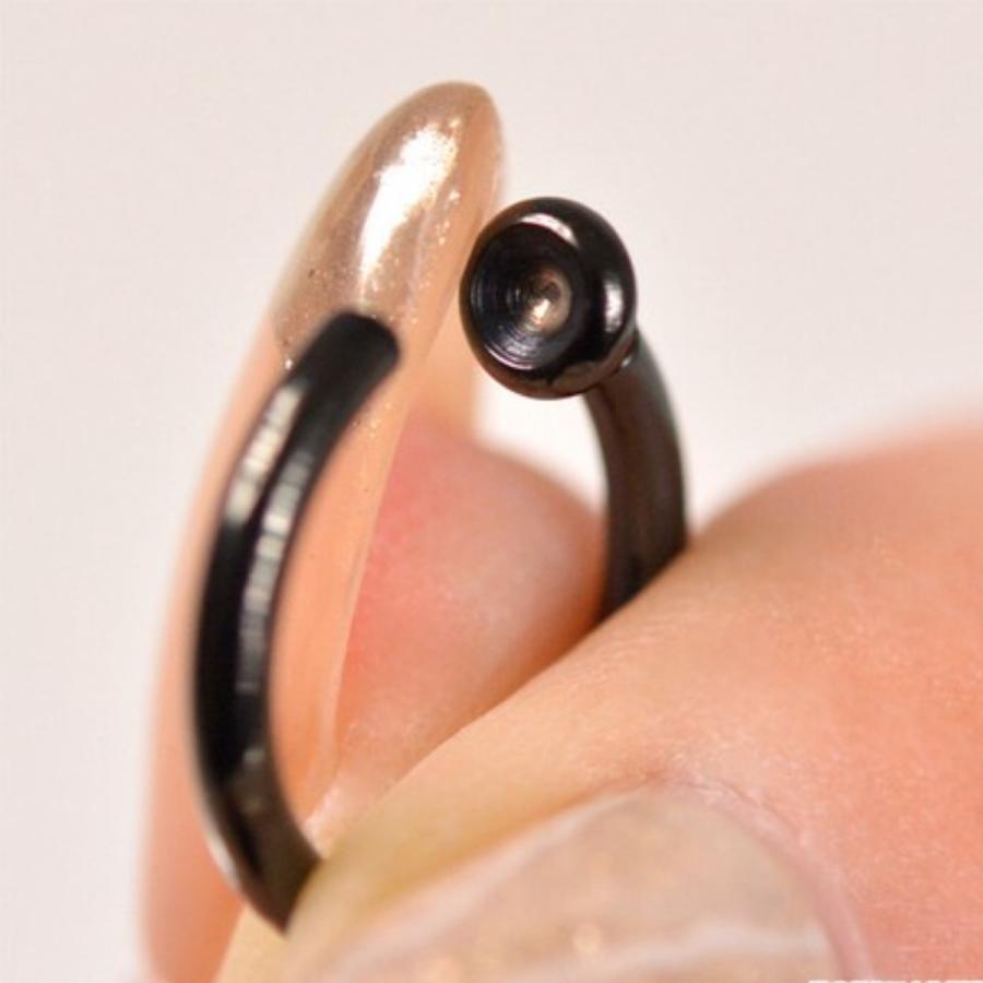 シルバー フープイヤリング ボール付き ボール付きフープイヤリング ダンスアクセ ダンス ノンホールピアス