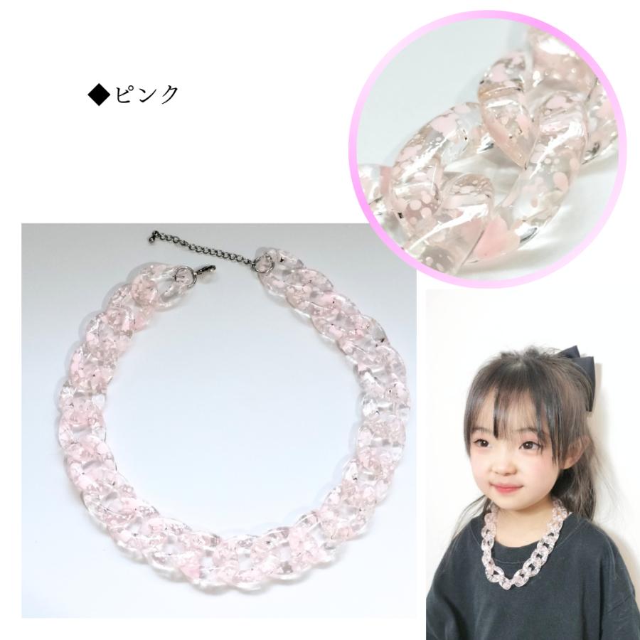チェーンネックレス　ネックレス　ダンスアクセ　ダンス クリア　ピンク　パープル　グリーン　軽量　レディース　メンズ　キッズ　韓国ネックレス |  | 03