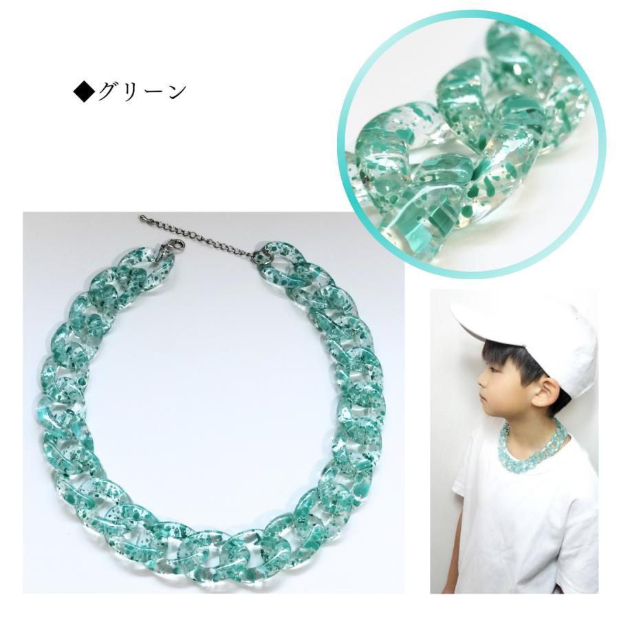 チェーンネックレス　ネックレス　ダンスアクセ　ダンス クリア　ピンク　パープル　グリーン　軽量　レディース　メンズ　キッズ　韓国ネックレス |  | 05