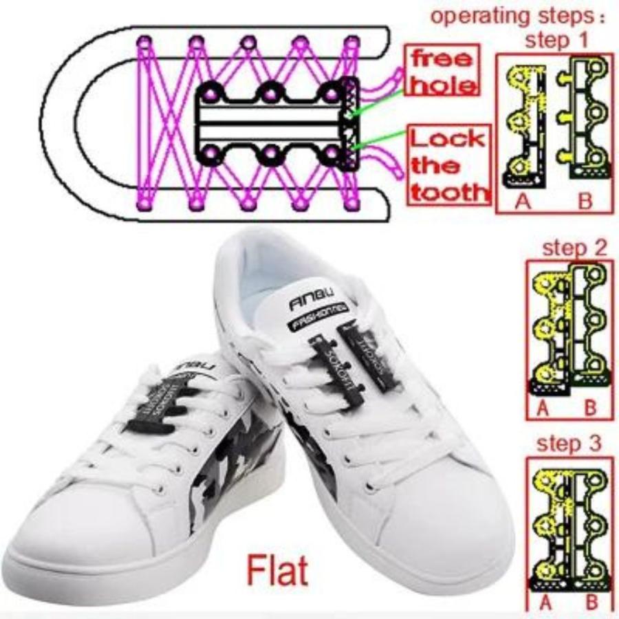 靴紐 磁気バックル ブラック 左右セット アタッチメント ワンタッチ 磁石 簡単 ハイカットシューズ 簡単に履ける 履きやすい |  | 01