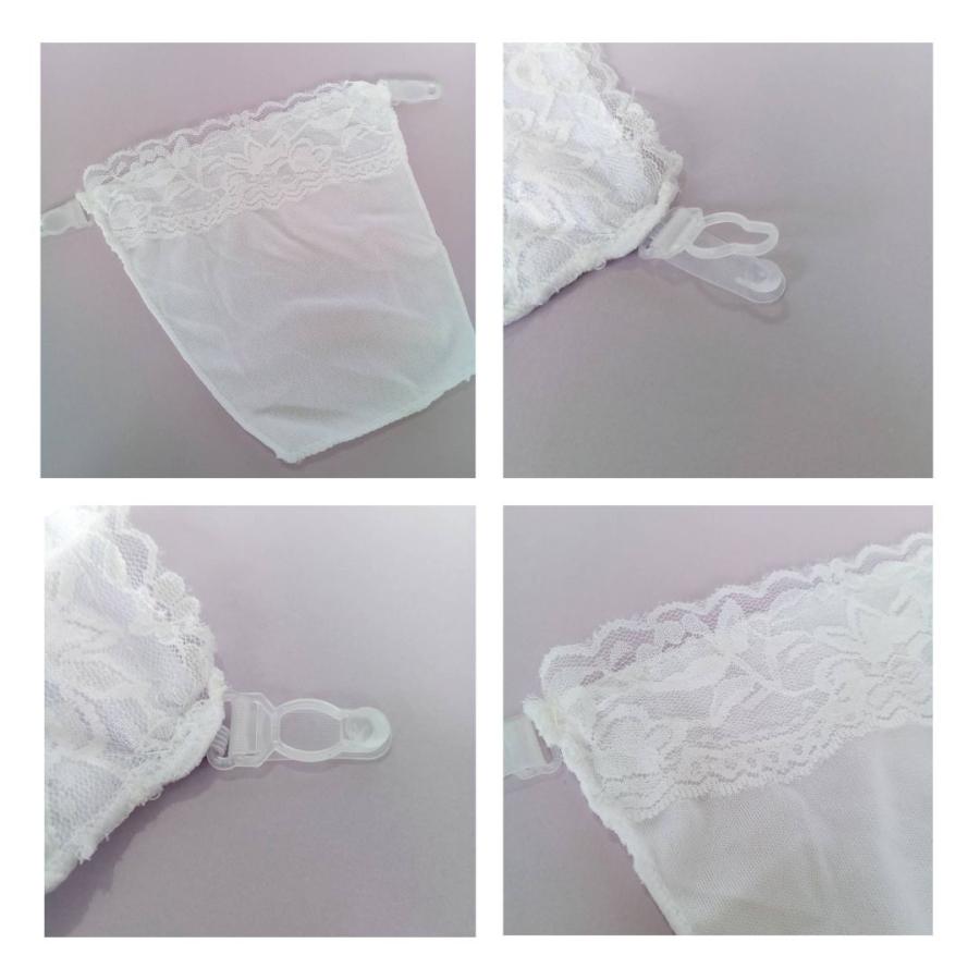 ブラカバー　レディース胸元隠し 3枚セットブラ隠し ノンワイヤー 胸元 レース チラ見え防止 谷間カバー　谷間隠し　ブラック　ホワイト　ベージュ |  | 05