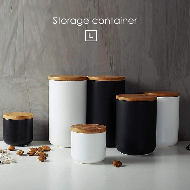 キャニスター 調味料入れ 調味料ストッカー コーヒー 密閉 陶器 1000ml