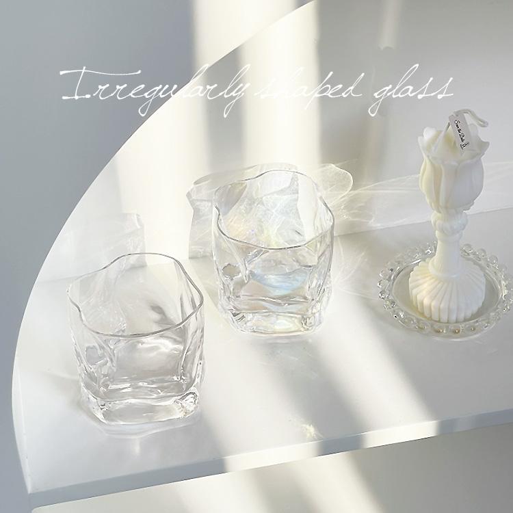 再販 】グラス タンブラー コップ おしゃれ いびつ うねうね なみなみ
