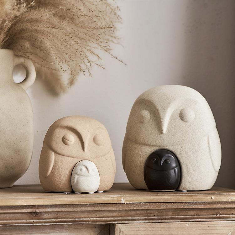 Lサイズ】 オブジェ 置物 おしゃれ ふくろう 玄関 かわいい フクロウ