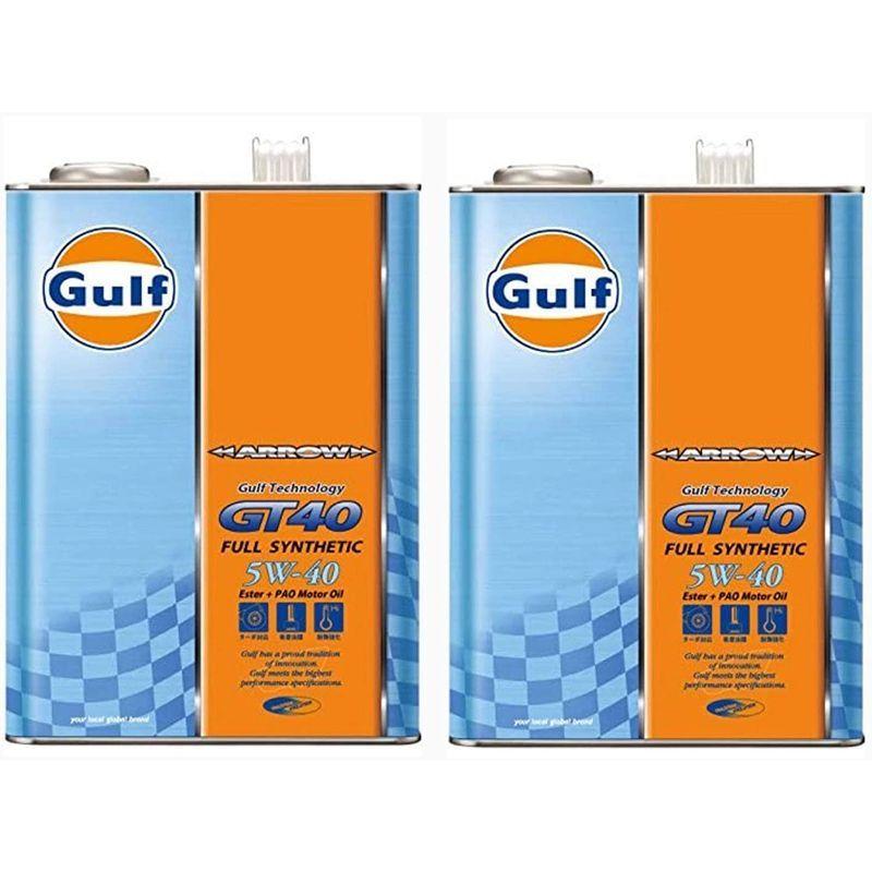 11643円 【T-ポイント5倍】 Gulf ARROW GT40 エンジンオイル 5W-40 1L×12缶 ガルフ アロー Full Synthetic 5w40
