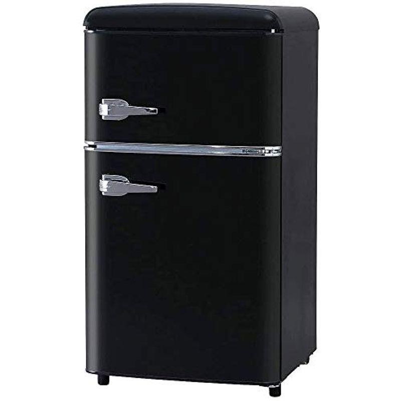 冷蔵庫 ブラック 81l 一人暮らし 小型 おしゃれ ノンフロン 冷凍冷蔵庫 キッチン家電 Faith ワインセラー ブラック Prr