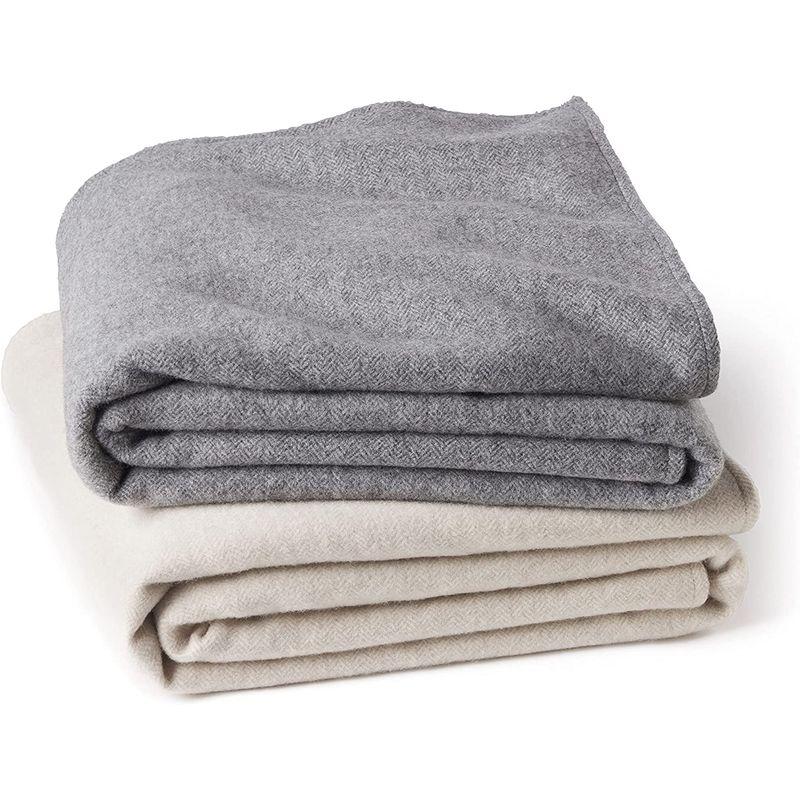 Faith82State Cashmere ツインサイズ ソフトで暖かいアクセント ヘリンボーンブランケット カシミア メリノウール ベッドスプレッドスロ ひざ掛け State Cashmere ツインサイズ ヘリンボーンブランケット メリノウール カシミア ソフトで暖かいアクセント ベッドスプレッドスロー 90×60インチ 90 x 60 inches