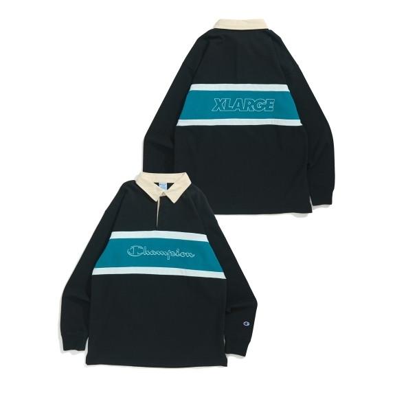 エクストララージ XLARGE × Champion RUGBY SHIRT チャンピオン コラボ エクストララージ XLARGE × Champion RUGBY SHIRT チャンピオン コラボ
