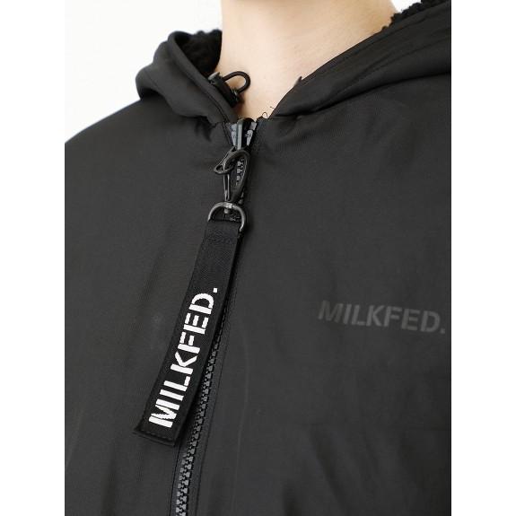 MILKFED. ミルクフェド MILKFED REVERSIBLE HOODED BOA BLOUSON