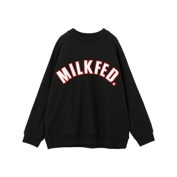 ミルクフェド MILKFED ARCH LOGO PATCH SWEAT TOP アーチロゴ パッチ スウェット トップス トレーナー ビックシルエット レディース ブランド｜faithstore2017｜09