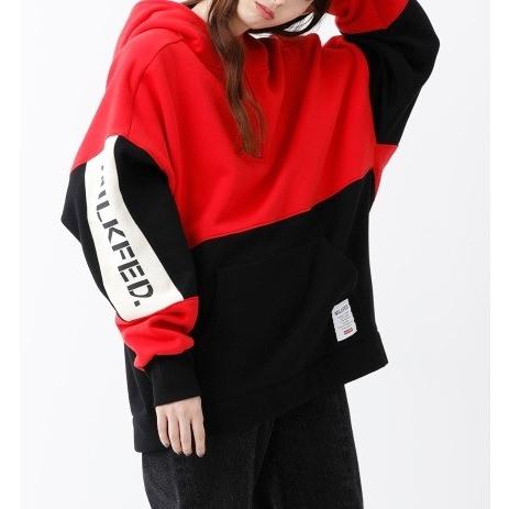 【気質アップ】 PANELLED MILKFED ミルクフェド HOODIE フーディー パネル トップス