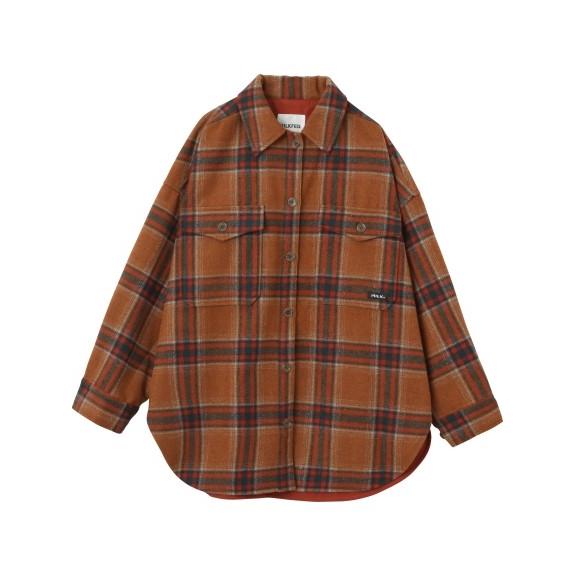 MILKFED. ミルクフェド MILKFED PLAID BIG SHIRT BLOUSON