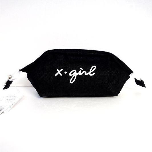 X Girl エックスガール Cursive Logo Pouch カーシブロゴポーチ