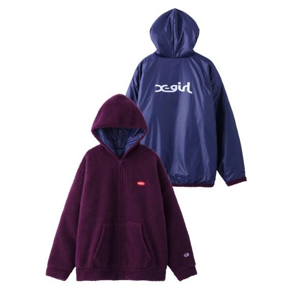 X-girl エックスガール X-GIRL CHAMPION REVERSIBLE FULL ZIP X-girl エックスガール X-GIRL CHAMPION REVERSIBLE FULL ZIP
