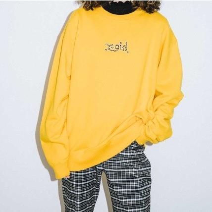 X-girl エックスガール X-GIRL PATCHED CREW SWEAT TOP パッチ X-girl エックスガール X-GIRL PATCHED CREW SWEAT TOP パッチ