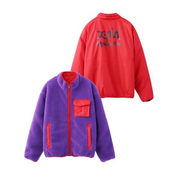 X-girl エックスガール X-GIRL X MADE ME REVERSIBLE FLEECE X-girl エックスガール X-GIRL X MADE ME REVERSIBLE FLEECE