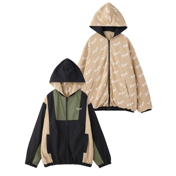 X-girl エックスガール X-GIRL REVERSIBLE JACKET リバーシブル 