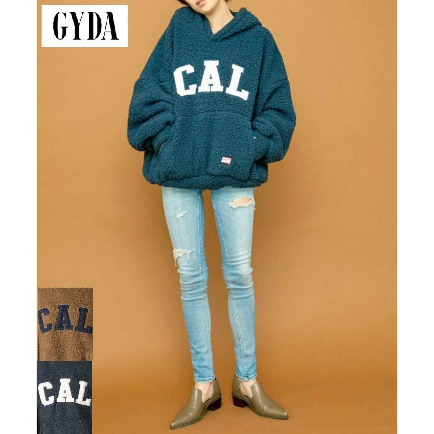 GYDA ジェイダ CAL ボア フード パーカー ボリューム素材 アメリカ国旗  