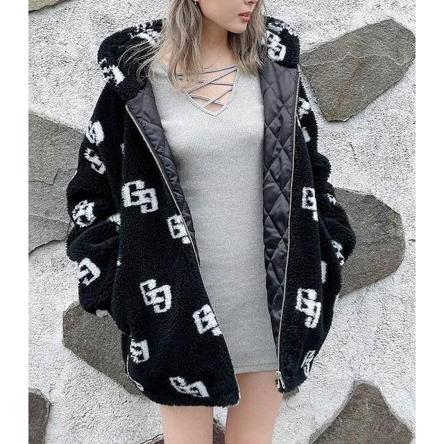 GYDA ジェイダ GG LOGOボア BIG ブルゾン アウター ビックシルエット 