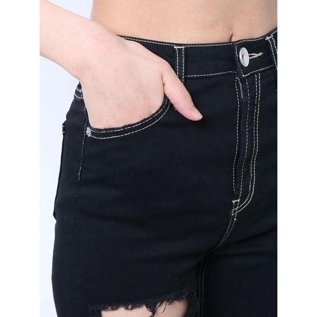 GYDA ジェイダ H/Wステッチカラーダメージスキニーパンツ ハイ