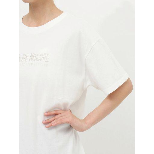 ジェイダ GYDA PLAYA DE NOCHE BIG Tシャツ 半袖 大人っぽい 大きめ インナーT カジュアル 白 黒 スペイン語 人気 109 セクシー 服 レディース ブランド｜faithstore2017｜08