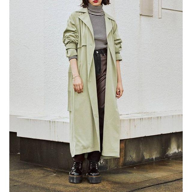 ジュエティー Jouetie ボリュームトレンチコート アウター オーバーサイズ ワンピース風 ベーシック 人気 トレンド ロック アミアヤ レディース ブランド Faithstore 通販 Yahoo ショッピング