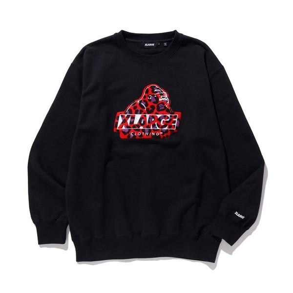 XLARGE エクストララージ LEOPARD OG CREWNECK SWEAT レオパード XLARGE エクストララージ LEOPARD OG CREWNECK SWEAT レオパード