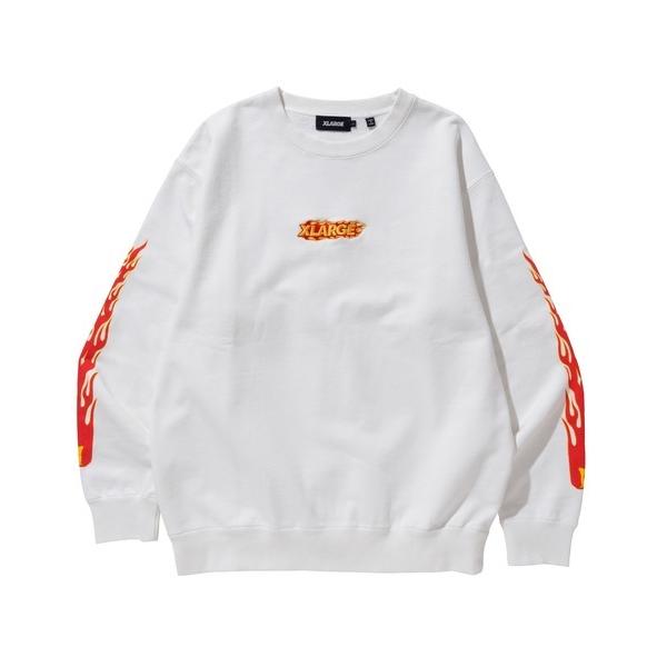 XLARGE エクストララージ FIRE LOGO CREWNECK SWEAT ファイヤー XLARGE エクストララージ FIRE LOGO CREWNECK SWEAT ファイヤー