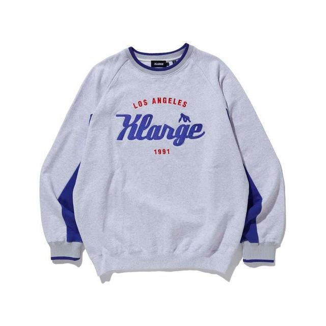 XLARGE エクストララージ TEAM LOGO 2TONE CREWNECK SWEAT チームロゴ 