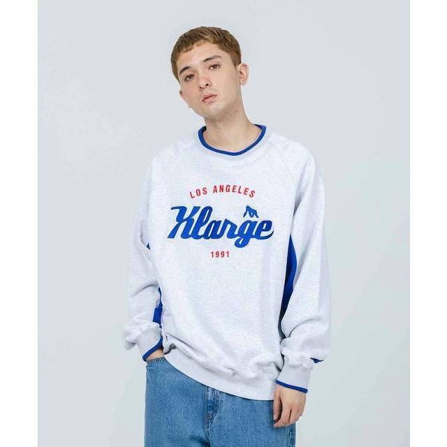 XLARGE エクストララージ TEAM LOGO 2TONE CREWNECK SWEAT チームロゴ 
