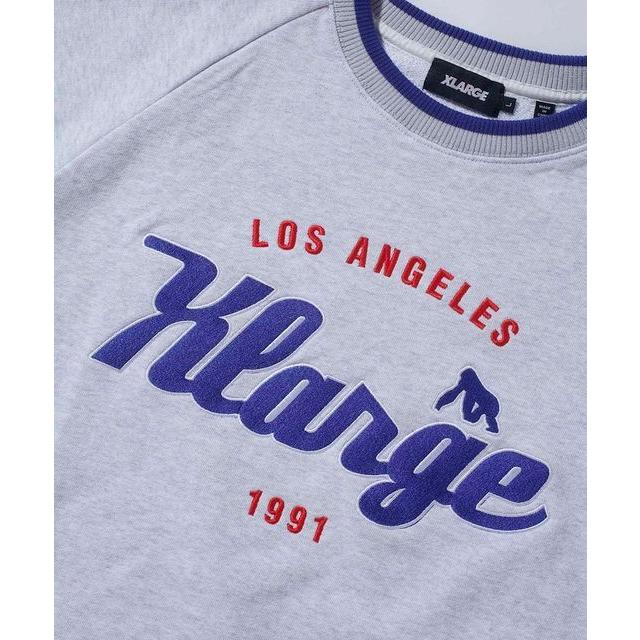 XLARGE エクストララージ TEAM LOGO 2TONE CREWNECK SWEAT チームロゴ 