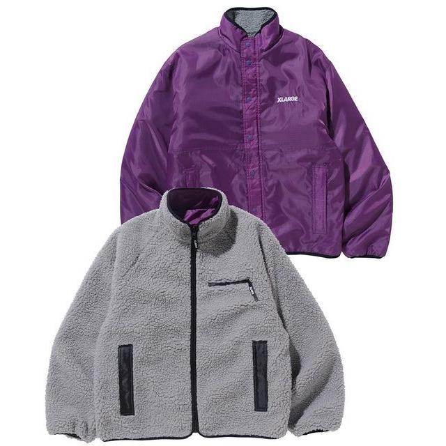 XLARGE エクストララージ REVERSIBLE BOA JACKET リバーシブル ボア 