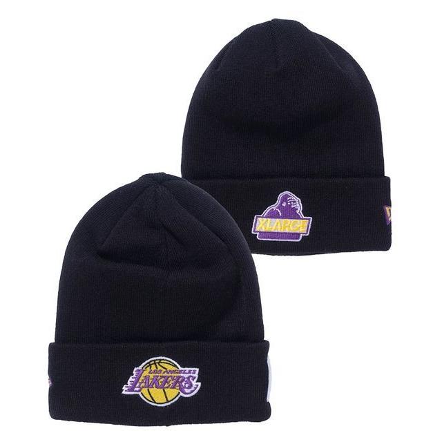 XLARGE エクストララージ × NEWERA NBA LAKERS MIX LOGO CUFF BEANIE 