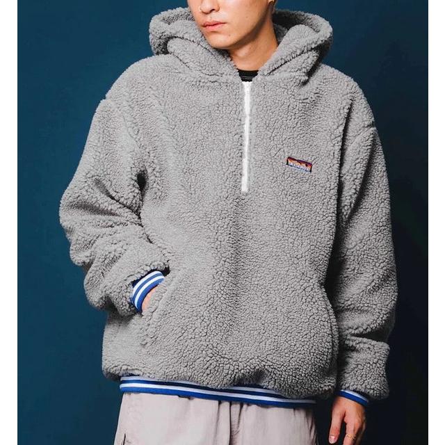 エクストララージ XLARGE HALF ZIP BOA HOODIE ハーフジップ ボア ジャケット アウター フーディー 通勤 通学 メンズ  ブランド ストリート