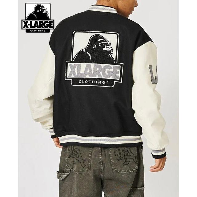 エクストララージ XLARGE OG LOGO VARSITY JACKET オージー スタジャン ヴァーシティー ジャケット アウター ジャンパー 人気 新品 正規 ストリート｜faithstore2017｜04