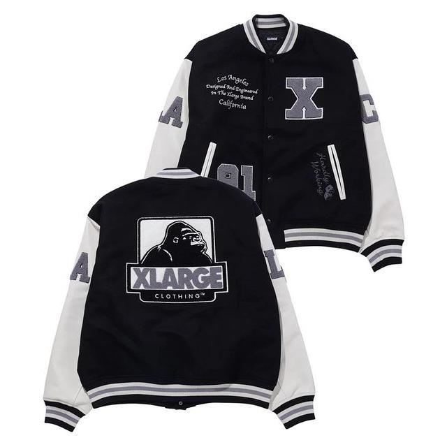 エクストララージ XLARGE OG LOGO VARSITY JACKET オージー スタジャン ヴァーシティー ジャケット アウター ジャンパー 人気 新品 正規 ストリート｜faithstore2017｜07