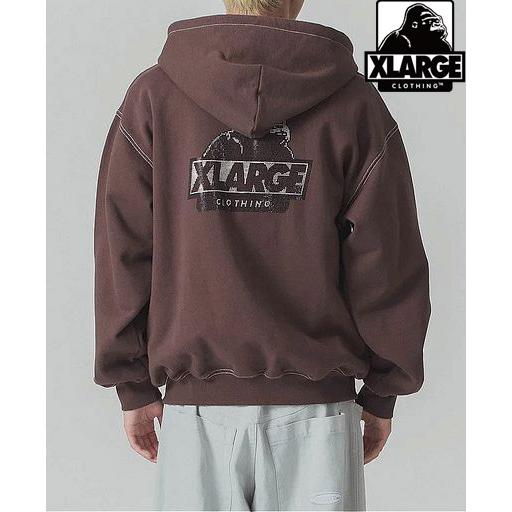 XLARGE エクストララージ RHINESTONE OG ZIP HOODED SWEATSHIRT XLARGE エクストララージ RHINESTONE OG ZIP HOODED SWEATSHIRT
