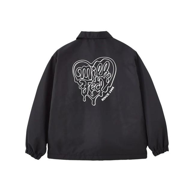 MILK ピーコート　ハート　アウター　ブラック　黒 MILKFED.（ミルクフェド） MILKFED. MELTY HEART COACH JACKET
